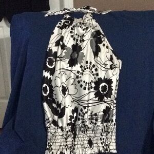 Black and White Halter top.